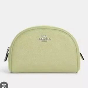 Coach, NWOT, Women's, Cosmetic Pouch, Zipper Closure, Color Green